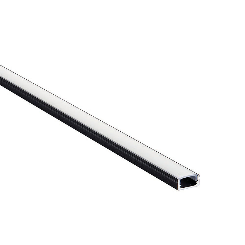 Black 2m Surface Aluminium Profile