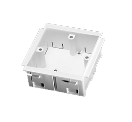 Single Gang Socket Moulded Box - White