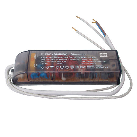 60VA Dimmable Electronic Low Voltage Transformer