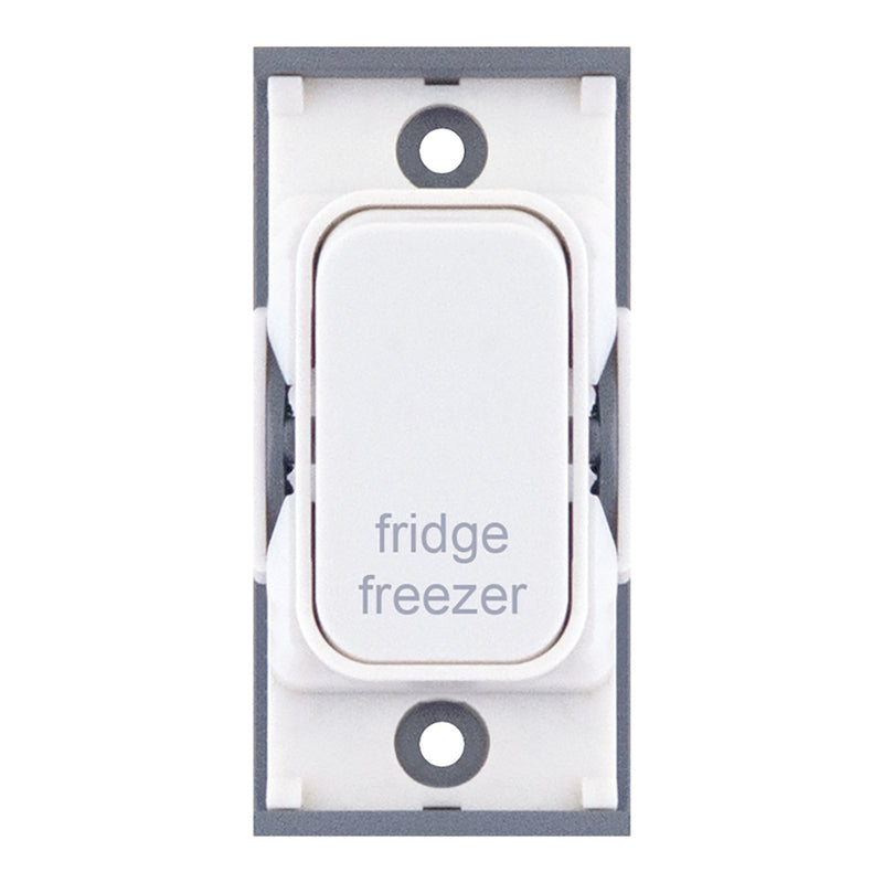 20 Amp DP Modular Switch – Marked “fridge freezer” White