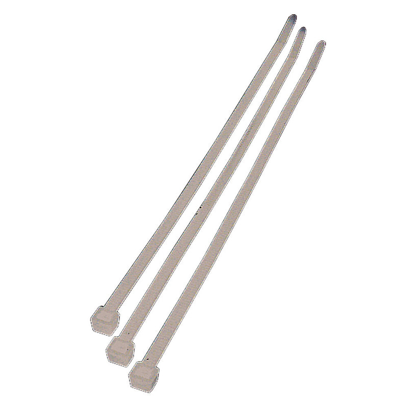 Neutral - 200 x 4.8 Cable Ties - Pack of 100