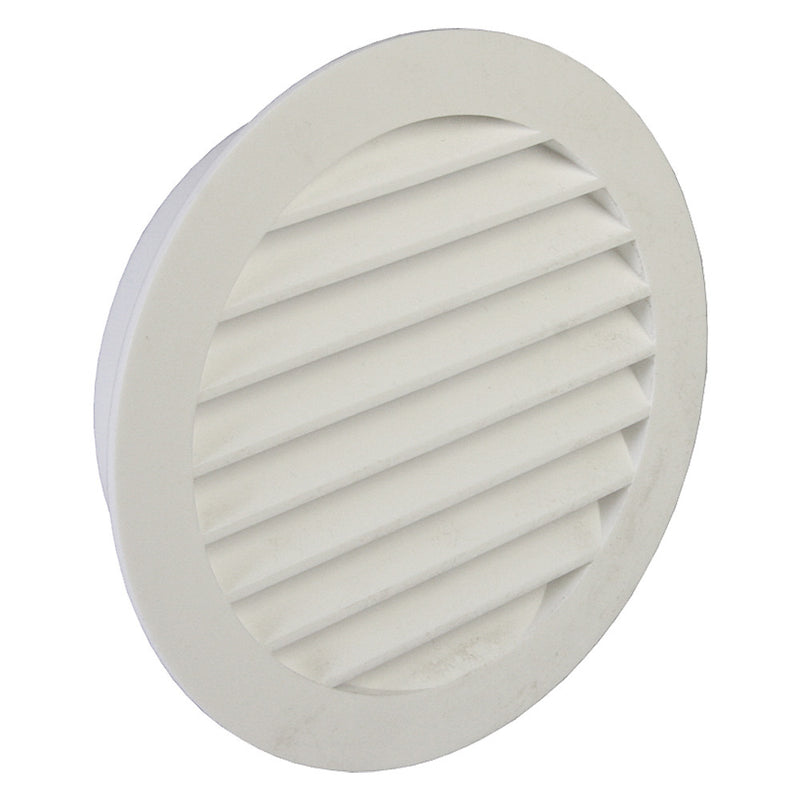 4" Round Ducting Soffit Grille - White