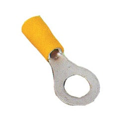6.0mm Ring Terminals - Crimp Connector - Yellow