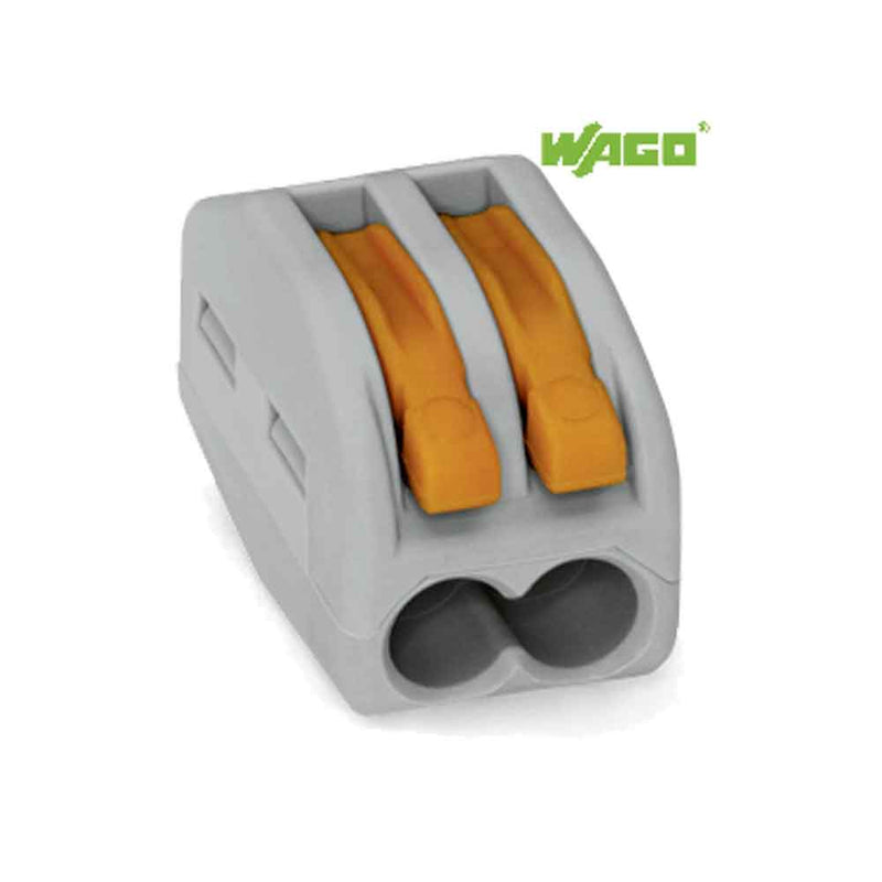 Wago 222 Series 1mm - 4mm 2 Pole Lever Cable Connector