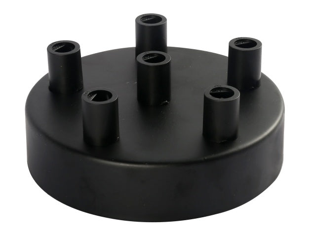 METAL CEILING ROSE BLACK 100MM