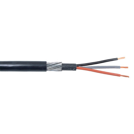 10.0mm 56A 3 Core SWA Steel Wire Armoured Outdoor Cable - Per M