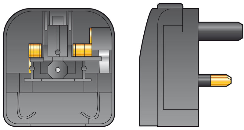 EURO CONVERTER PLUG BLACK