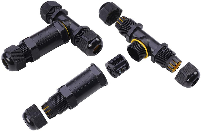 5978 IP68 T CONNECTOR BLACK