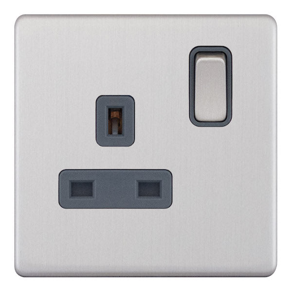 SINGLE SOCKET GREY INS