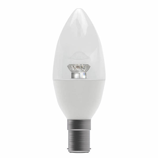 6W LED Filament Clear Candle Dimmable - SBC, 2700K