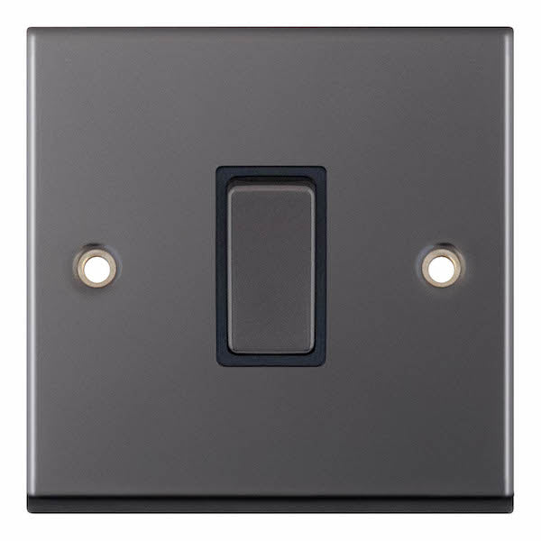 1G 2W SWITCH BLK NICKEL