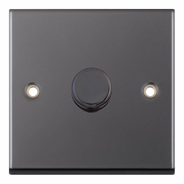 1G LED DIMMER BLK NICKEL