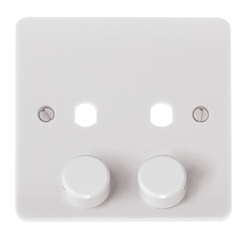 2 GANG DIMMER PLATE CLICK MODE