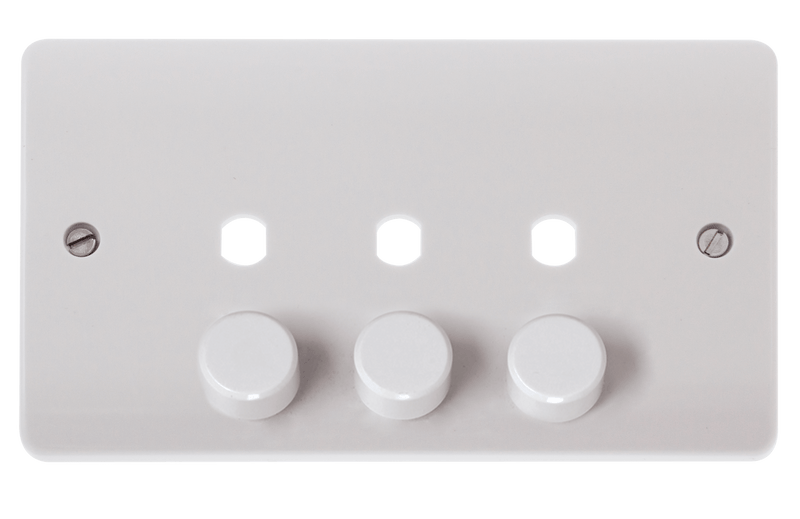 3 GANG DIMMER PLATE CLICK MODE