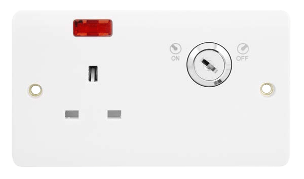 13A 1G DP LOCKABLE SOCKET