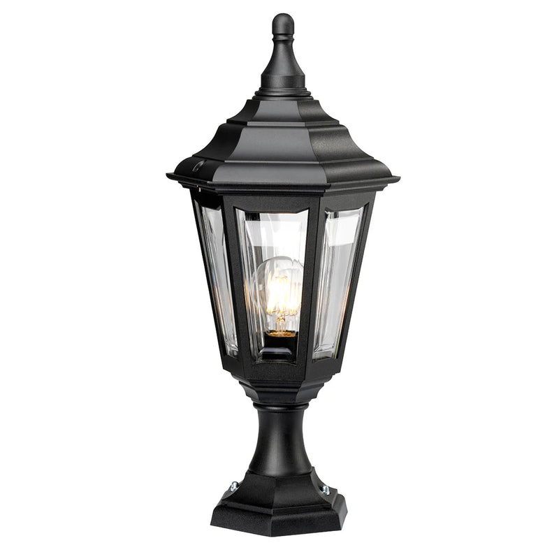 KINSALE PEDESTAL 100W LANT BLK