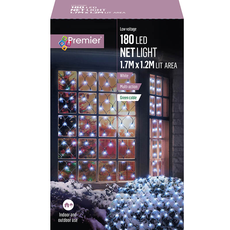 1.75 x 1.2m white led net light