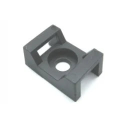 CABLE TIE CRADLE BLACK PK100