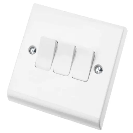 DETA SLIMLINE 3G 2W SWITCH WHI