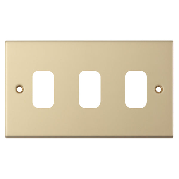 3G SATIN BRASS 5M GRID PLATE