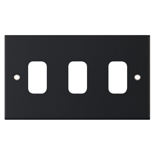 5M MATT BLACK 3G GRID PLATE