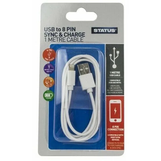 1M 8PIN LIGHTNING USB LEAD SY