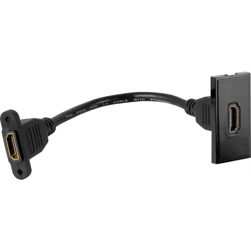 HDMI MODULE C/W 150mm LEAD-BLK