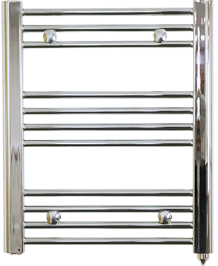 Prefilled Electric Heated Chrome Towel Rail 400mm x 700mm 150W