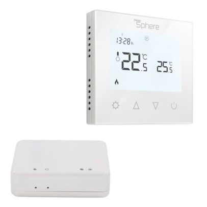 SNGLE WIRELESS T/STAT WHITE