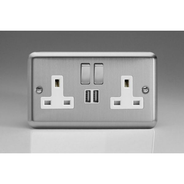 2 GANG 13A SWITCHED SOCKET M/C