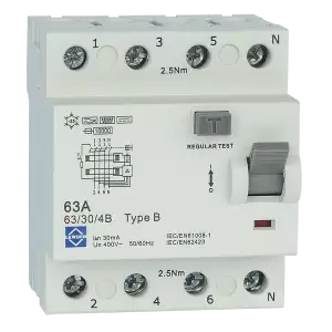 LEWDEN 40A 30MA 4P TYPE AC RCD