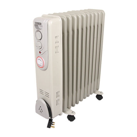 2.5kw 11 Fin Adjustable Thermostat Oil Filled Radiator Electric Heater