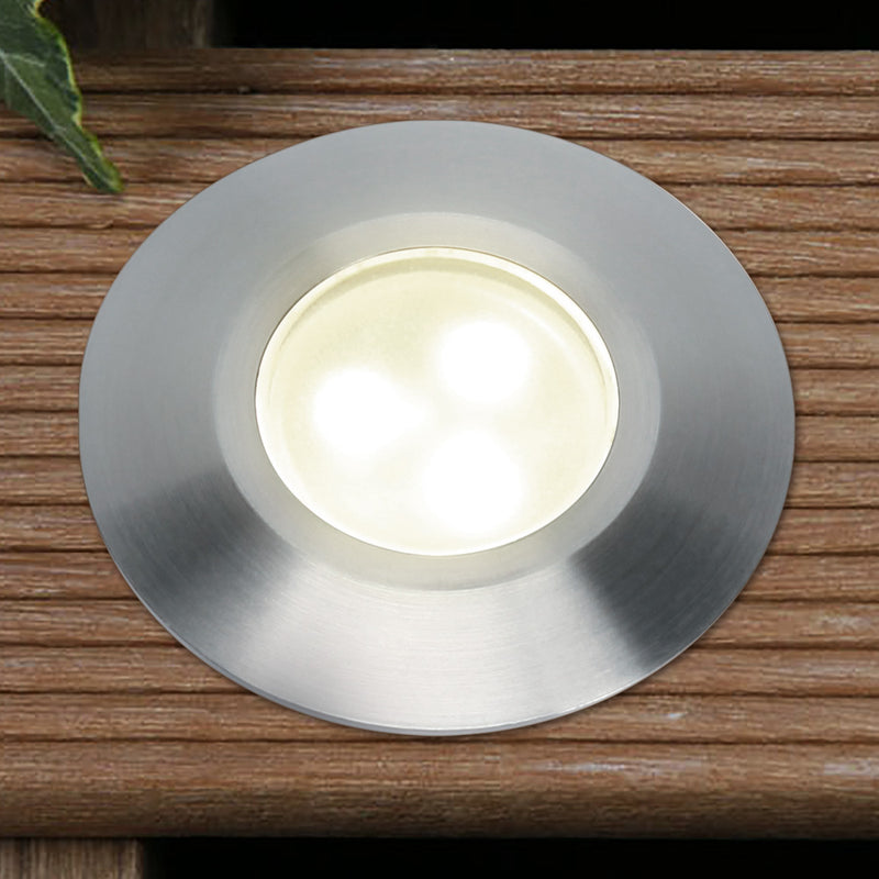 Plug & Play Alpha Warm White LED Recess Outdoor Garden Decking Light