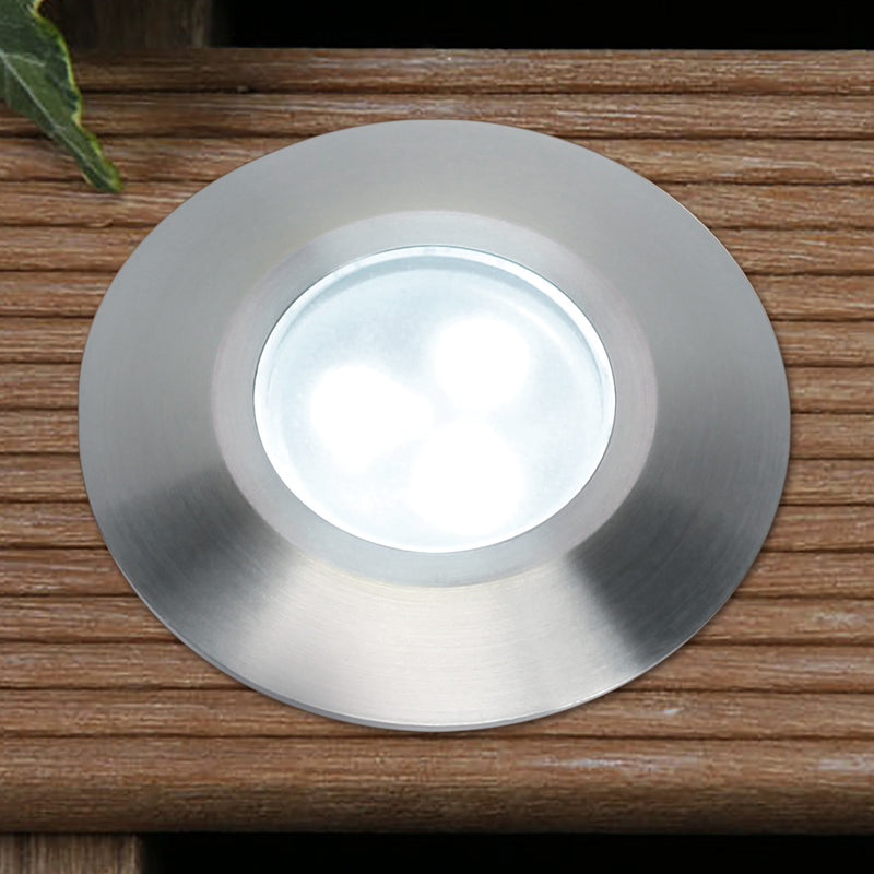 Plug & Play Alpha Cool White LED Recess Outdoor Garden Decking Light