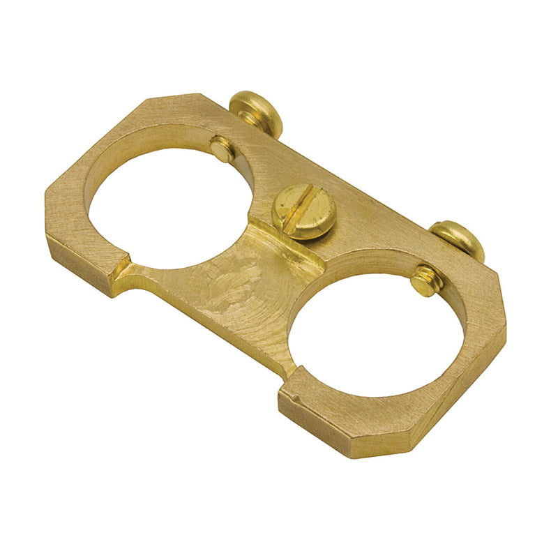 Double Brass Earthing Clamp Plate For Wiska 308 Gland Boxes - 2 pack