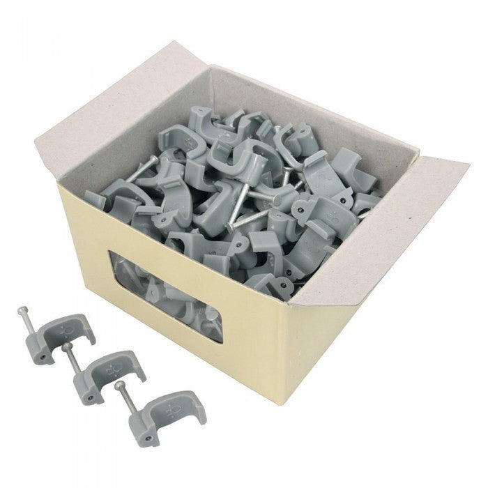 Flat Cable Clips 16.0mm - 50 IN BOX - SOLD BY BOX