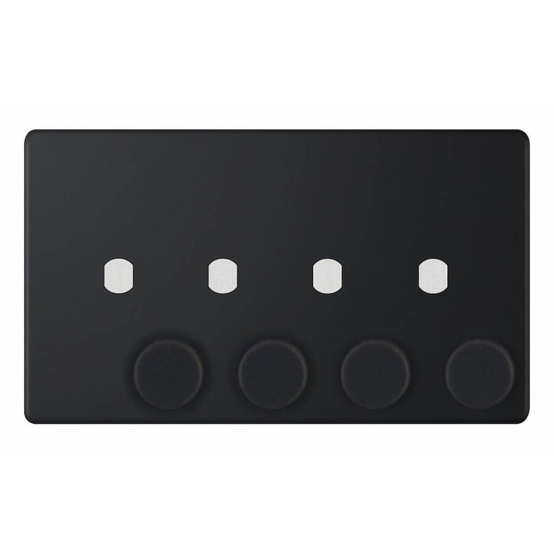 4 Gang Dimmer Plate with Knob