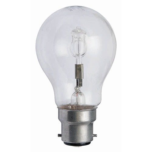 GLS 240v 42W BC Dimmable Halogen Light Bulb - Clear