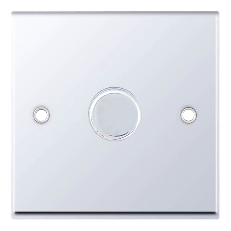 Polished Chrome 1 Gang 2 Way Dimmer Switch