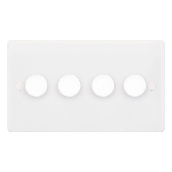 White 4 Gang 2 Way Dimmer Switch