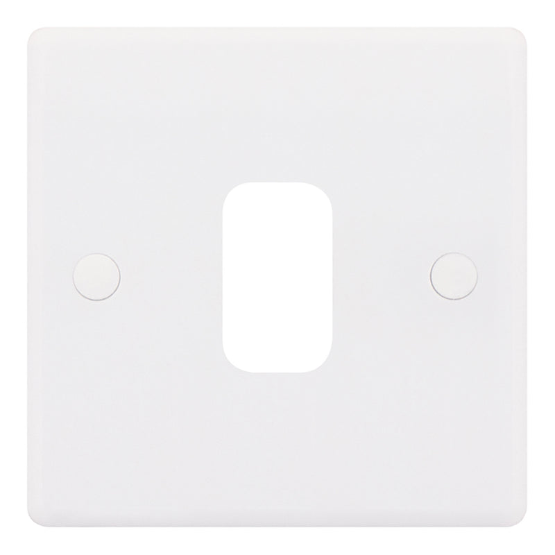 1 Aperture Modular Plate – Smooth – White