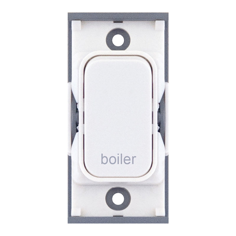 20 Amp DP Modular Switch – Marked “boiler” White