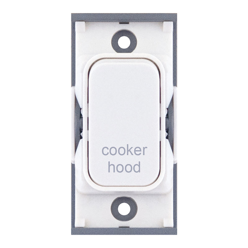 20 Amp DP Modular Switch – Marked “cooker hood” White