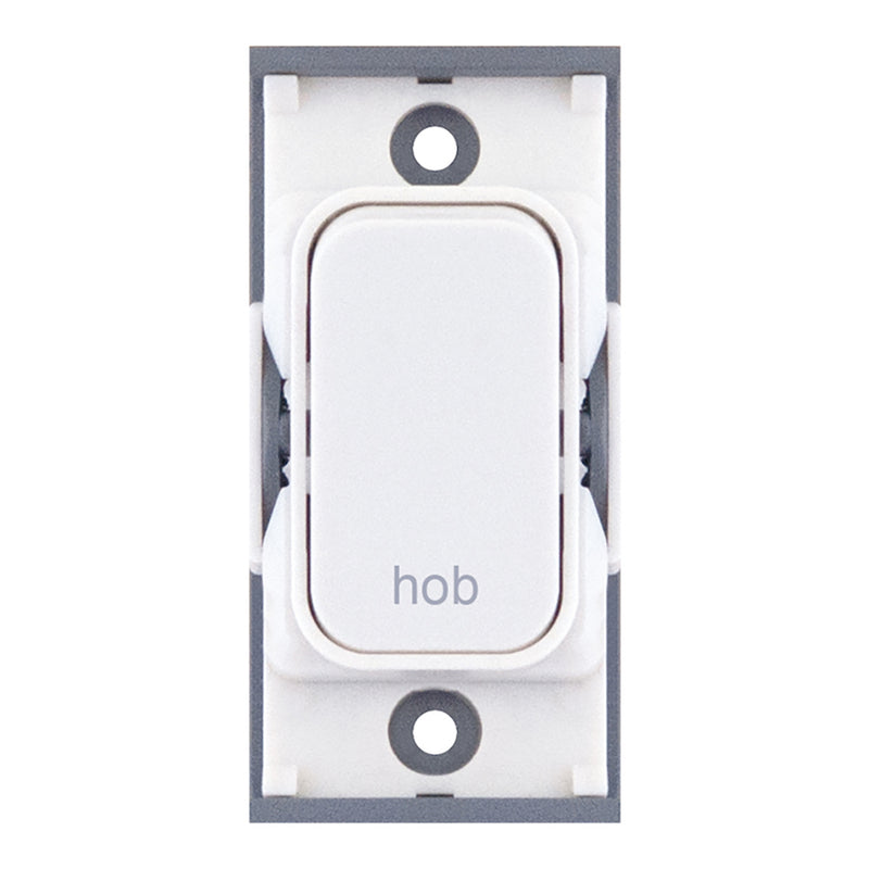 20 Amp DP Modular Switch – Marked “hob” White