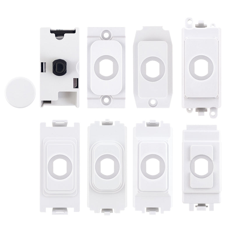 Grid Dimmer Universal Kit with LED Dimmer 5W-120W – White