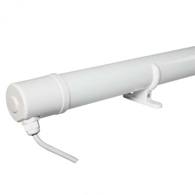 4ft 180W Tubular Heater with Wall Brackets White IP44