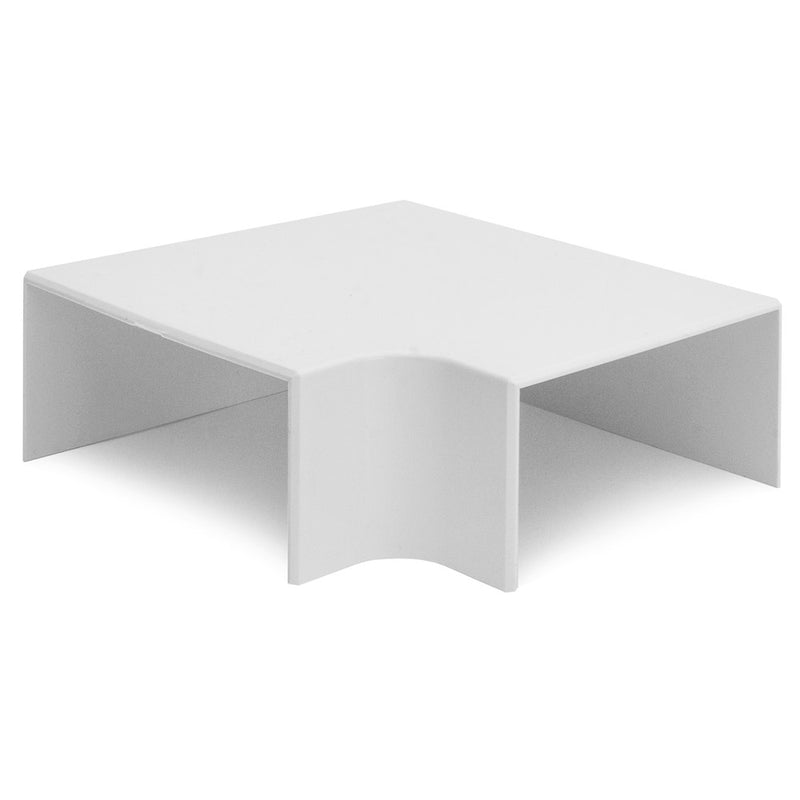 Kestrel 100 x 50mm Flat Angle White PVC Maxi Trunking Accessory