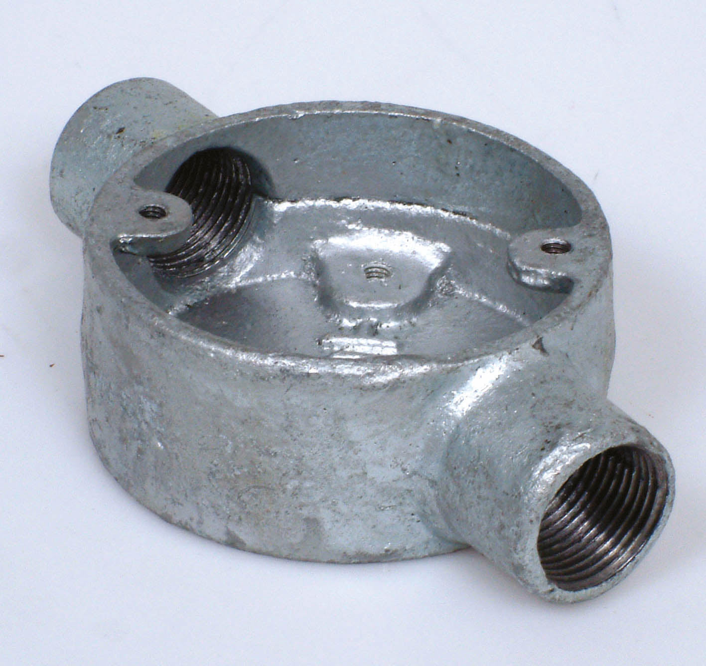 Galvanised Steel Conduit Through Box - 25mm