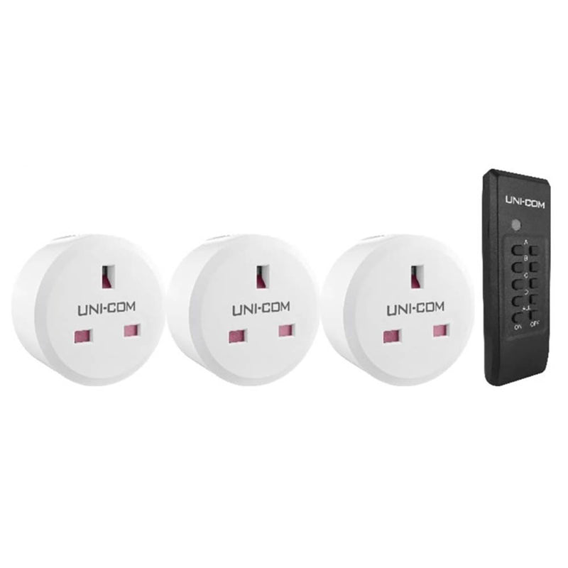 Remote Control Sockets Triple Pack