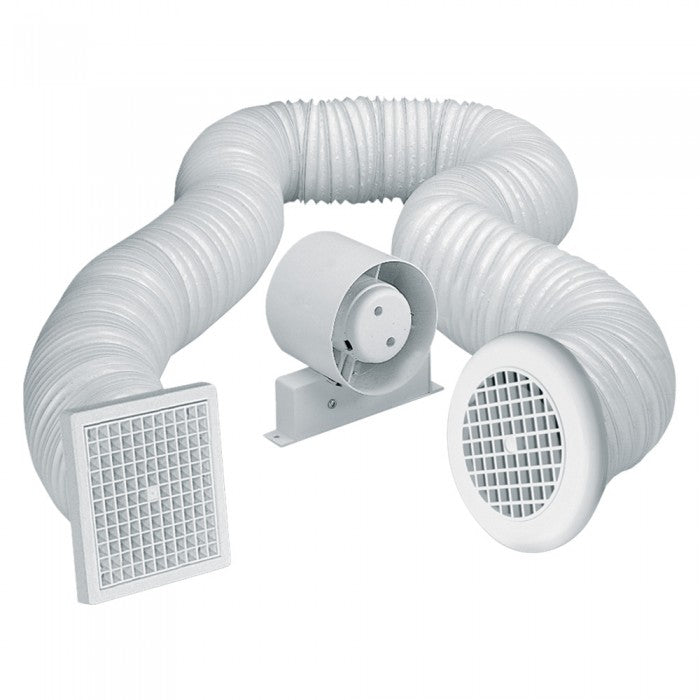 Airvent 4 inch In-Line Shower Fan Kit - IP44